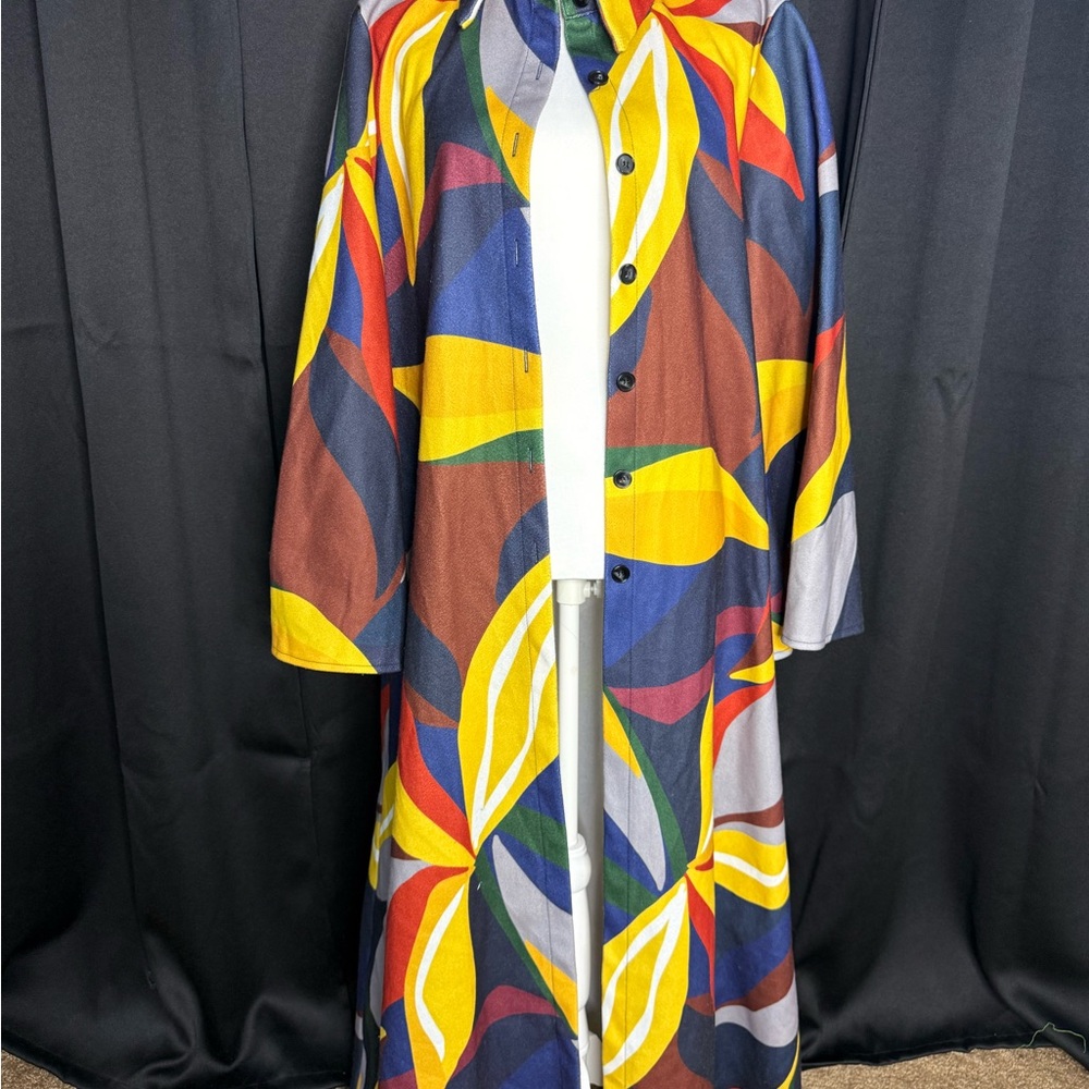 Colorful Abstract Women's Coat